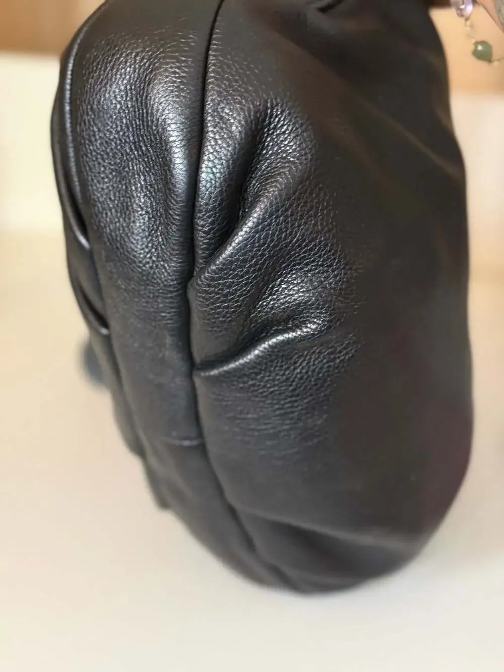 Marc Jacobs Authentic Black Leather Crossbody Purse Handbag Pebbled
